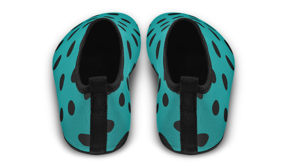 Penny Royal Teal Polka Dot Water Shoes