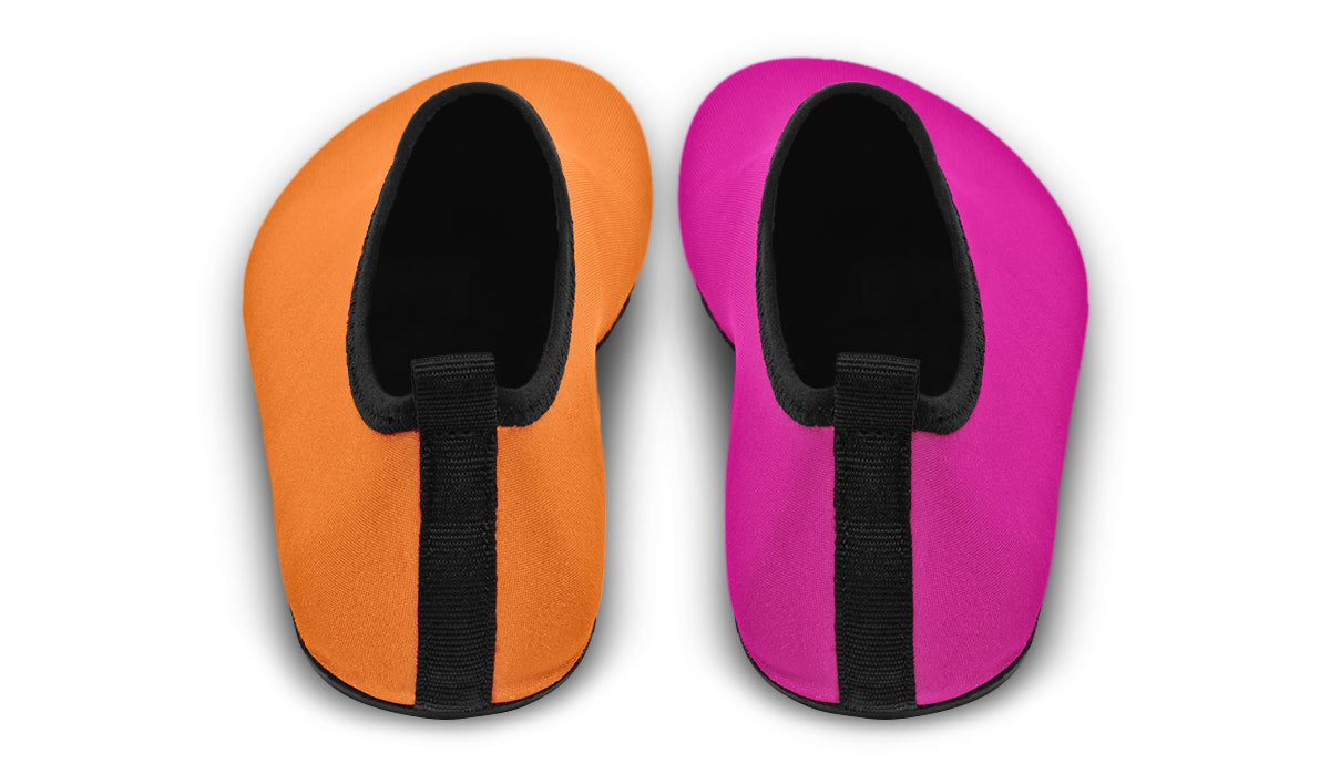 Pink And Orange Mismatch Water Shoes - Offbeat Sweetie