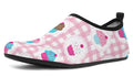 Pink Gingham Cupcakes Water Shoes