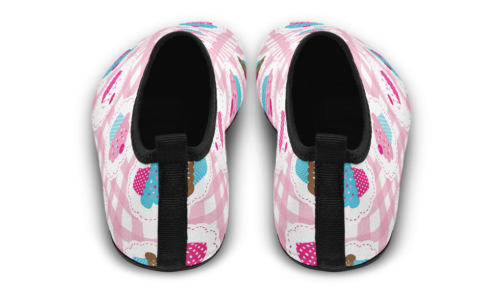 Pink Gingham Cupcakes Water Shoes