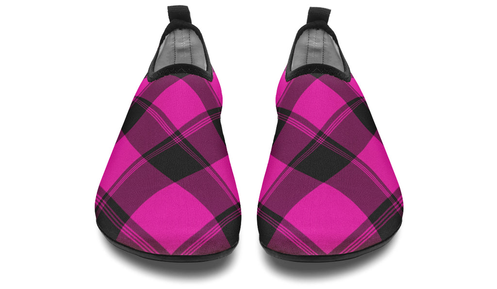 Pretty In Pink Plaid Water Shoes