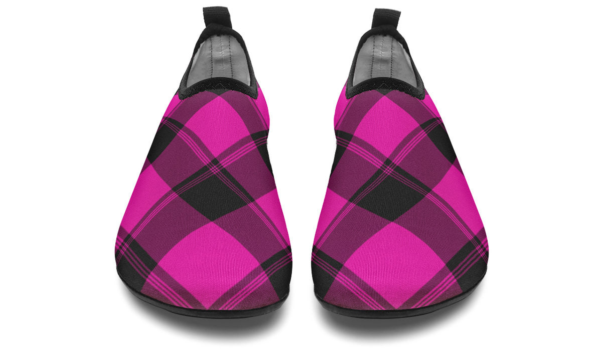 Pretty In Pink Plaid Water Shoes