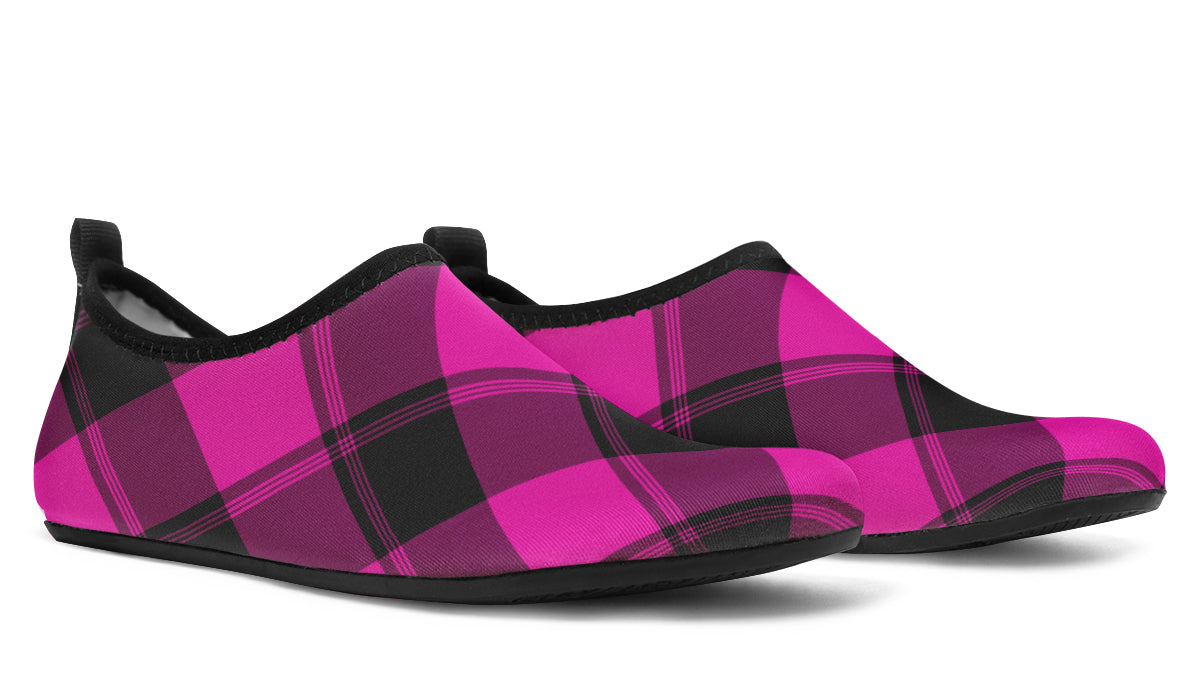 Pretty In Pink Plaid Water Shoes