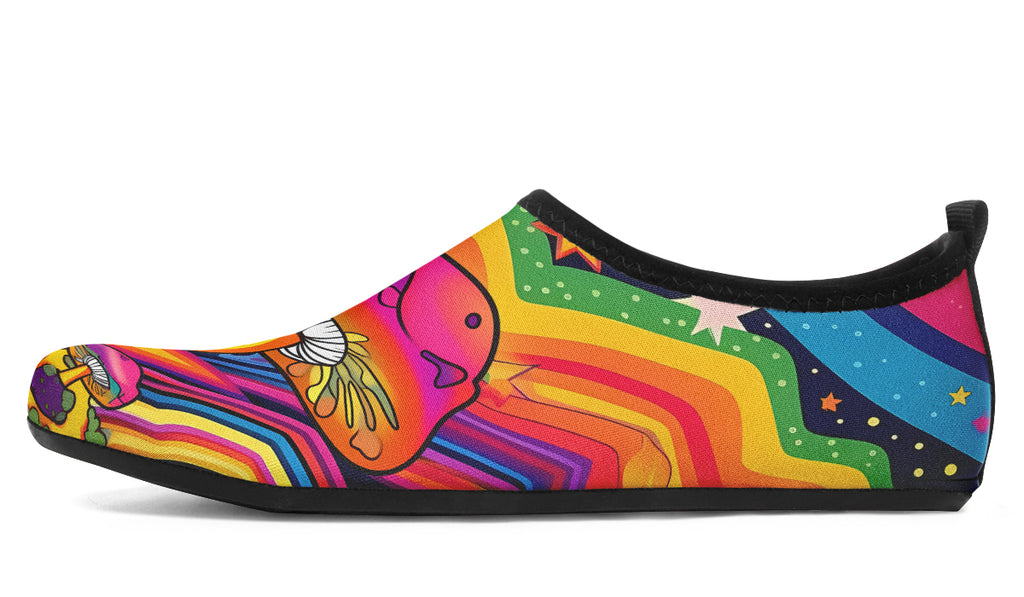 Psychedelic Mushies Water Shoes - Offbeat Sweetie