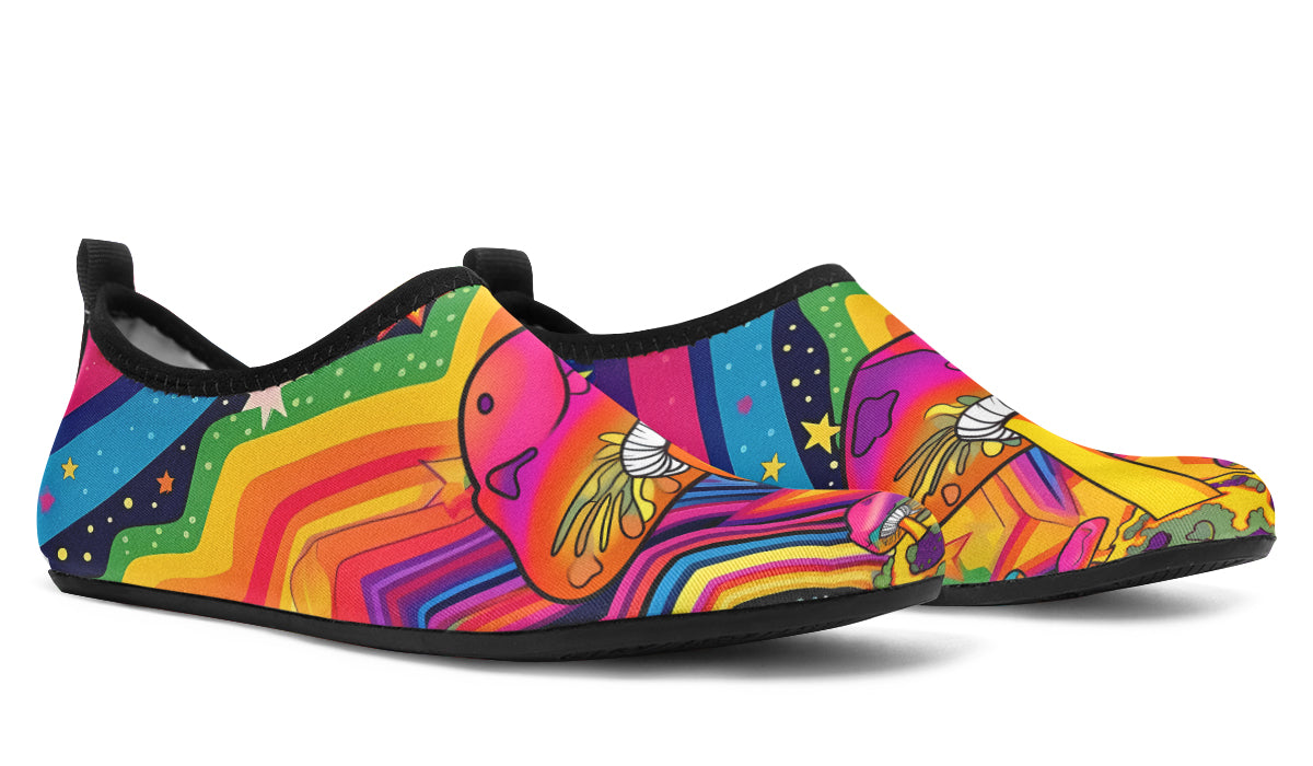 Psychedelic Mushies Water Shoes - Offbeat Sweetie
