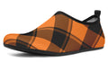 Pumpkin Pop Plaid Water Shoes