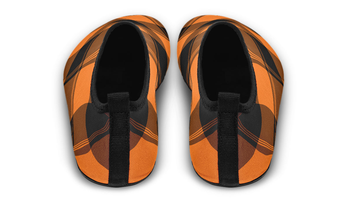 Pumpkin Pop Plaid Water Shoes
