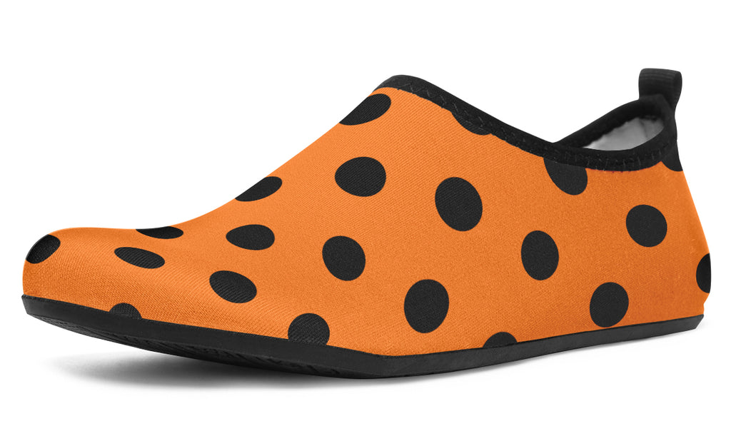 Pumpkin Pop Polka Dot Water Shoes