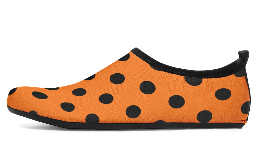 Pumpkin Pop Polka Dot Water Shoes