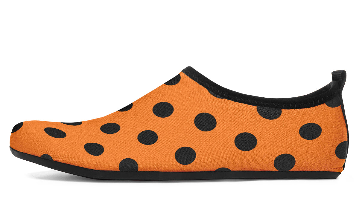 Pumpkin Pop Polka Dot Water Shoes
