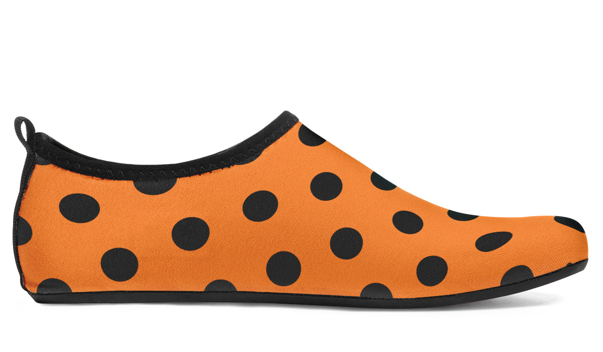 Pumpkin Pop Polka Dot Water Shoes