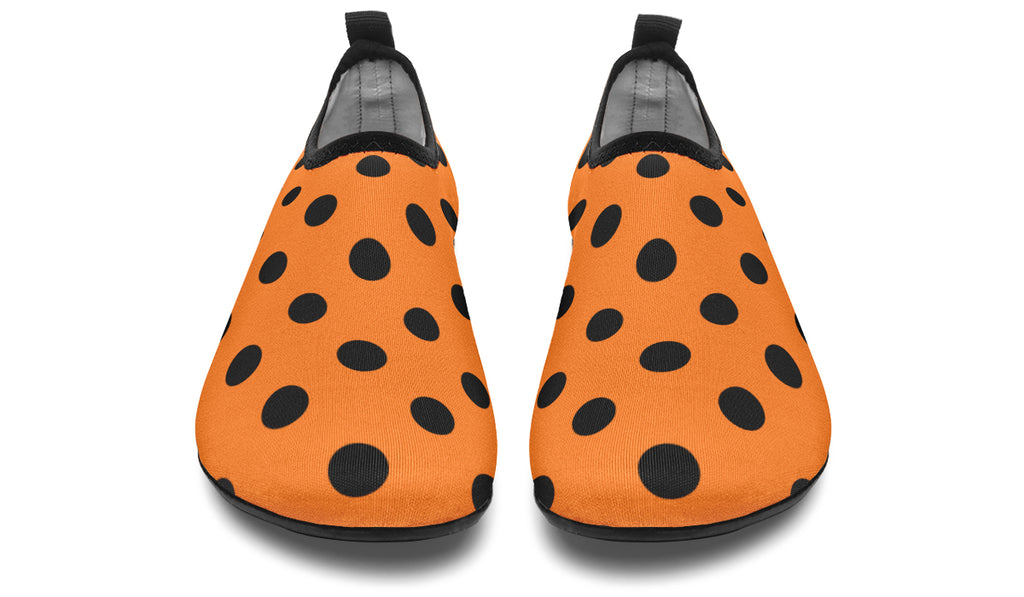 Pumpkin Pop Polka Dot Water Shoes