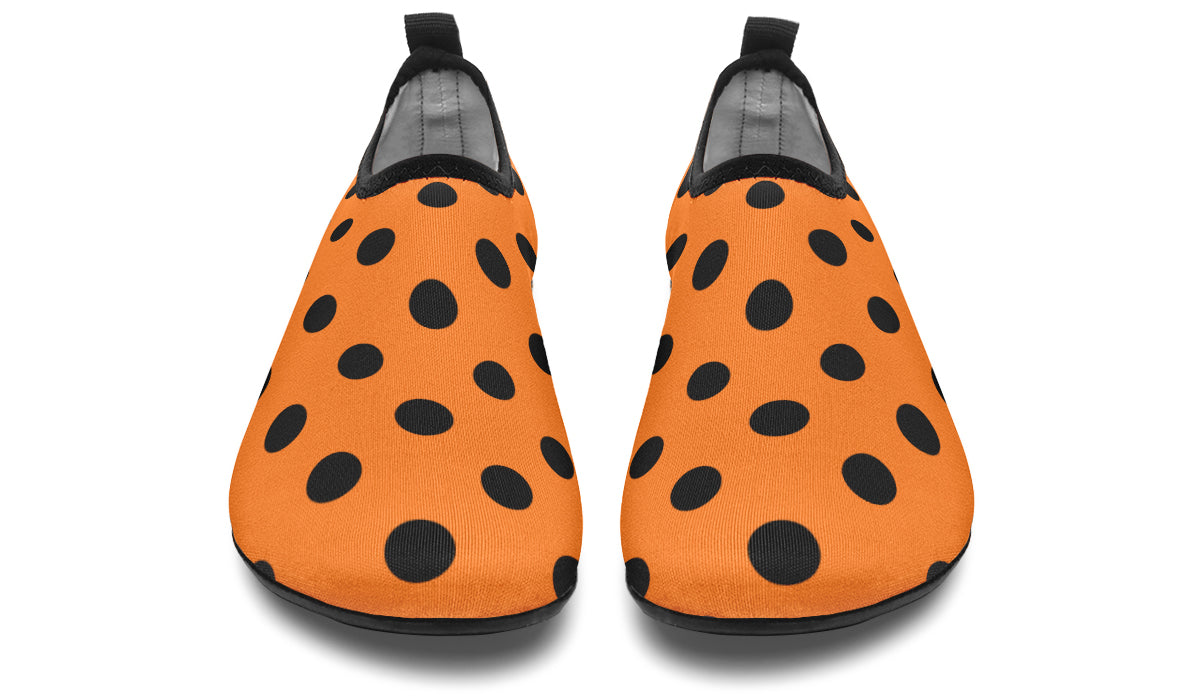 Pumpkin Pop Polka Dot Water Shoes