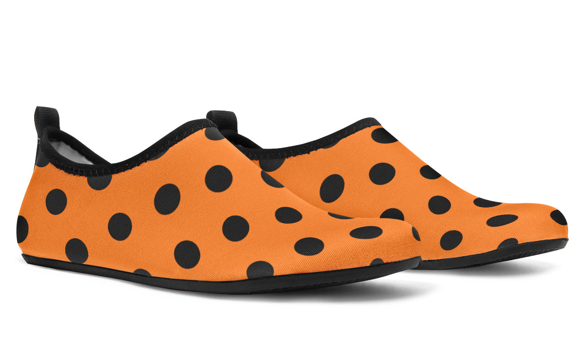 Pumpkin Pop Polka Dot Water Shoes