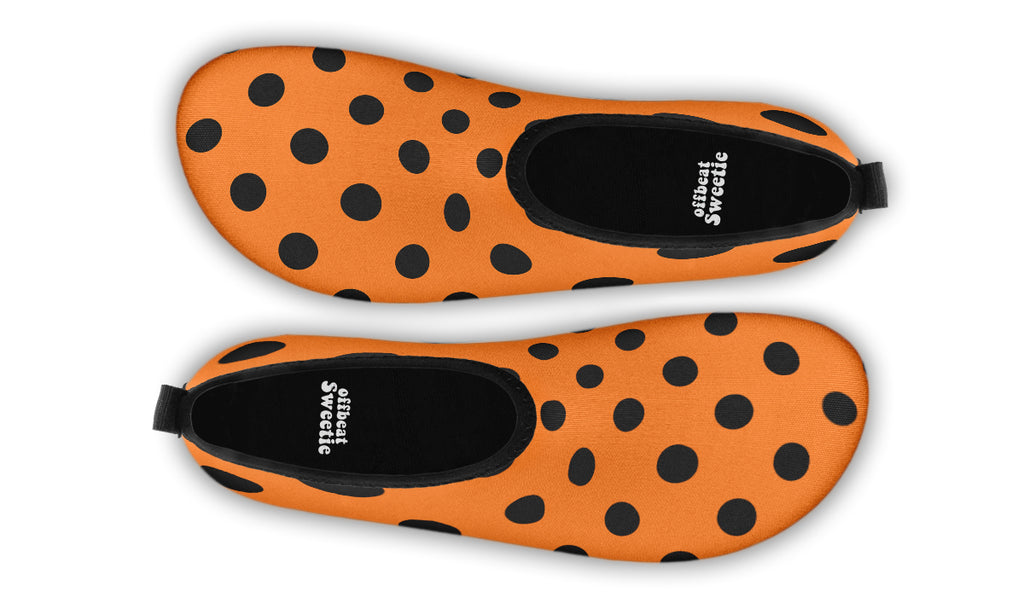 Pumpkin Pop Polka Dot Water Shoes