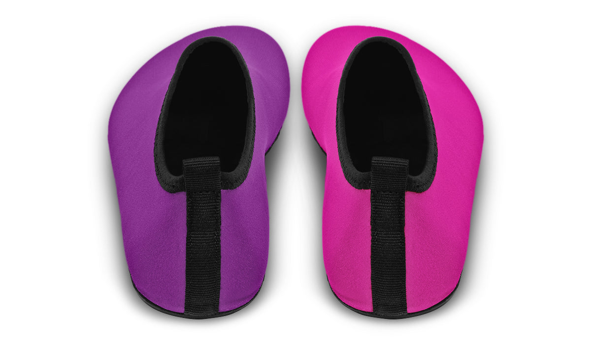 Purple And Pink Mismatch Water Shoes - Offbeat Sweetie