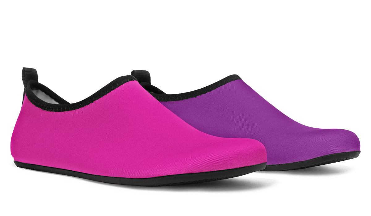 Purple And Pink Mismatch Water Shoes - Offbeat Sweetie