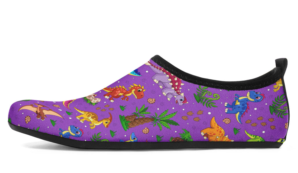 Purple Baby Dinos Water Shoes - Offbeat Sweetie