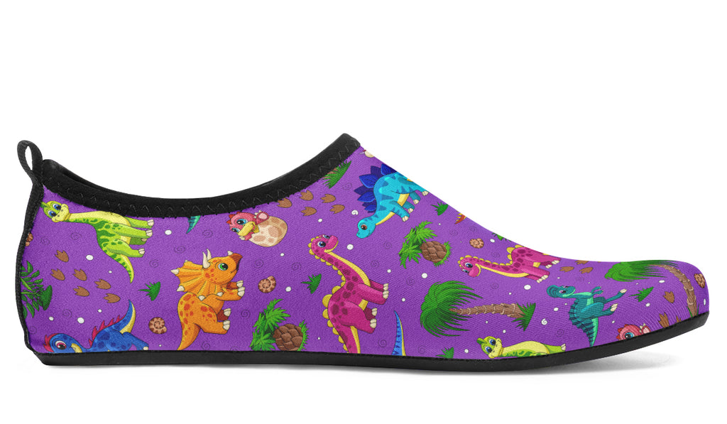 Purple Baby Dinos Water Shoes - Offbeat Sweetie