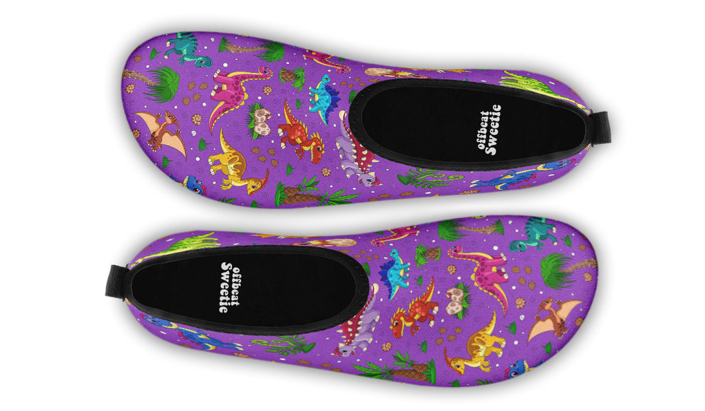 Purple Baby Dinos Water Shoes - Offbeat Sweetie