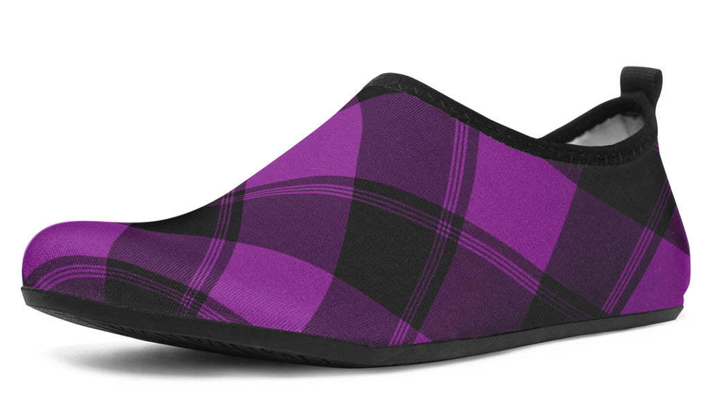 Purple Reign Plaid Water Shoes