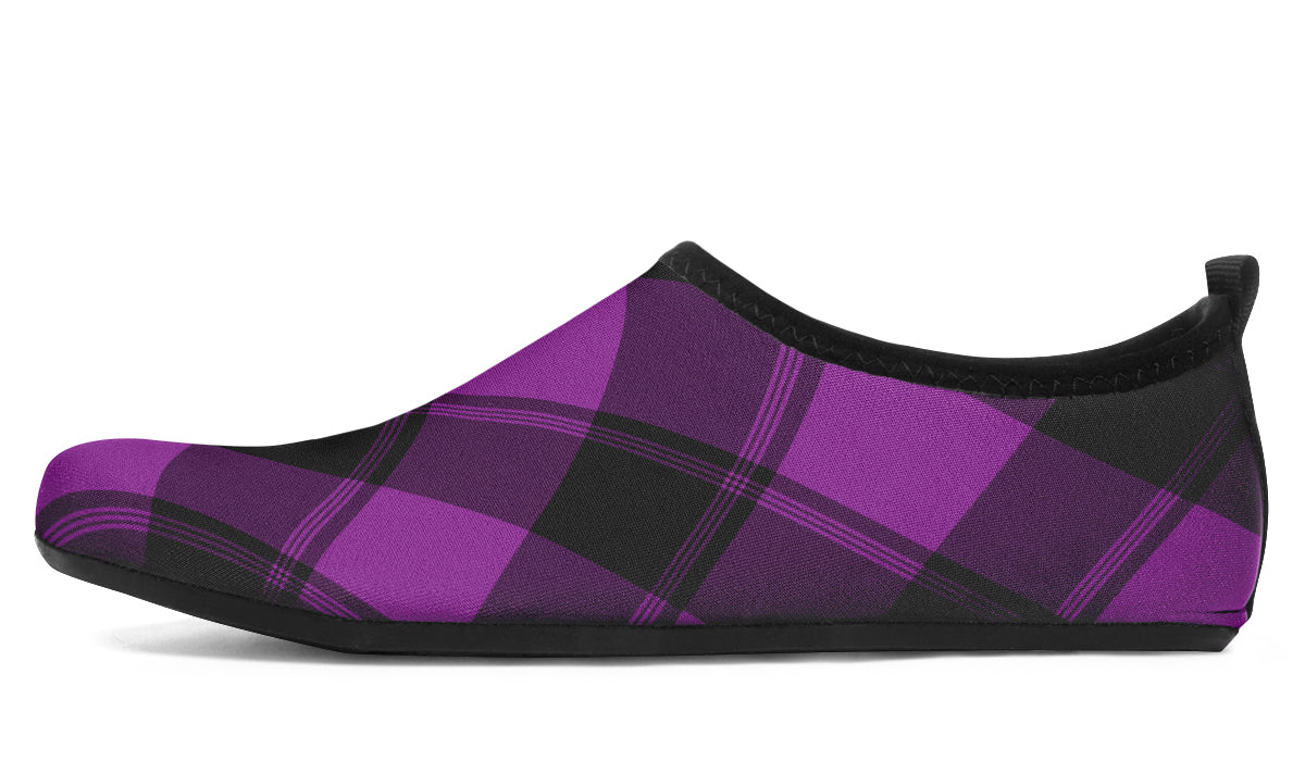 Purple Reign Plaid Water Shoes