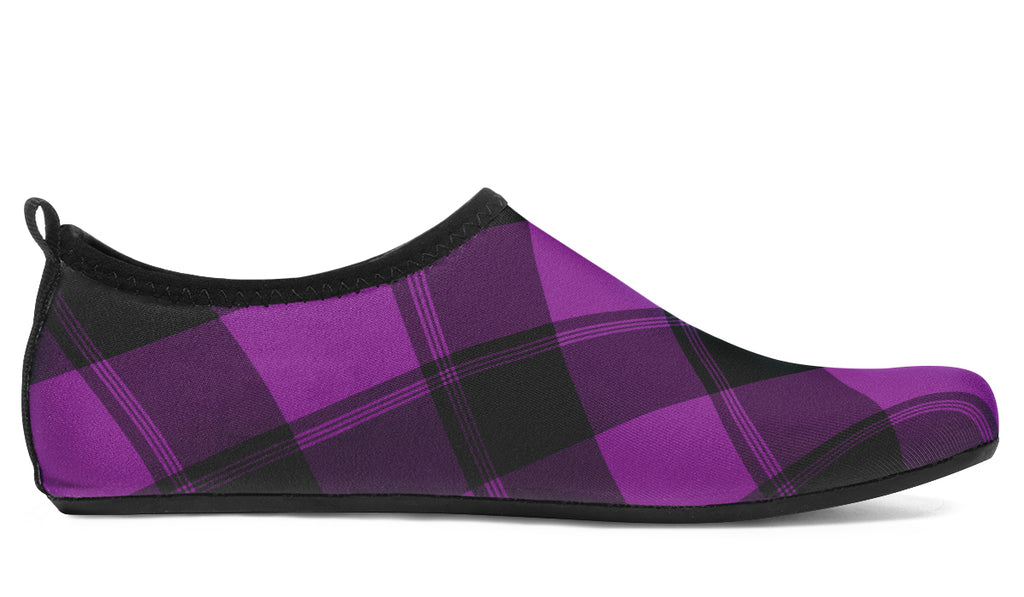 Purple Reign Plaid Water Shoes
