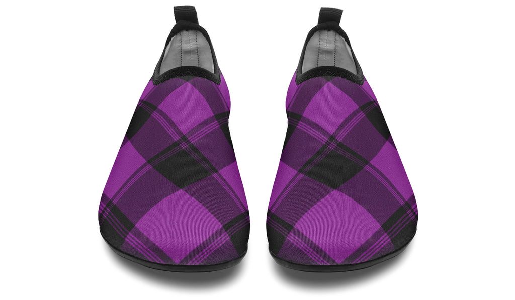 Purple Reign Plaid Water Shoes