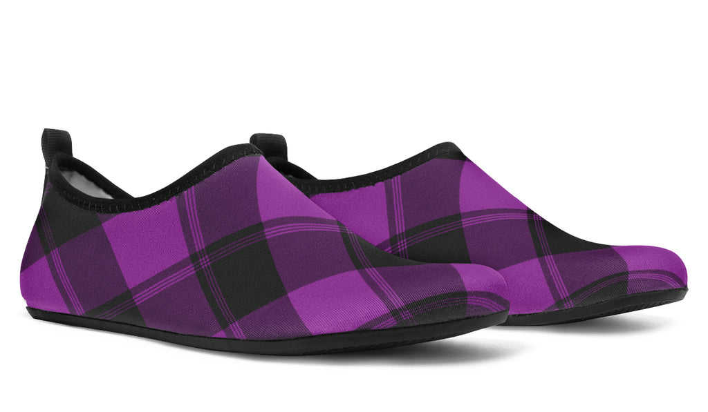 Purple Reign Plaid Water Shoes