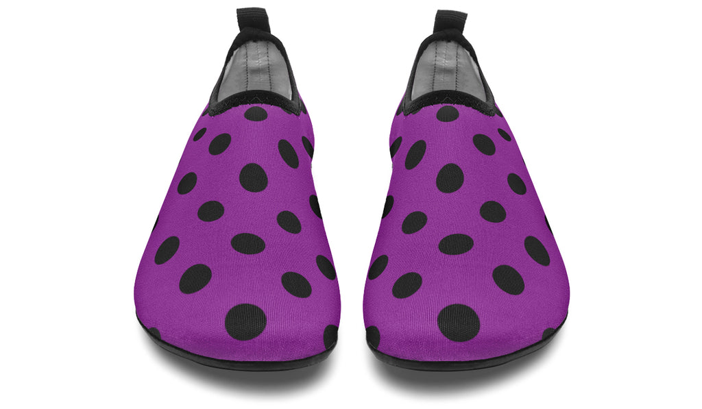 Purple Reign Polka Dot Water Shoes