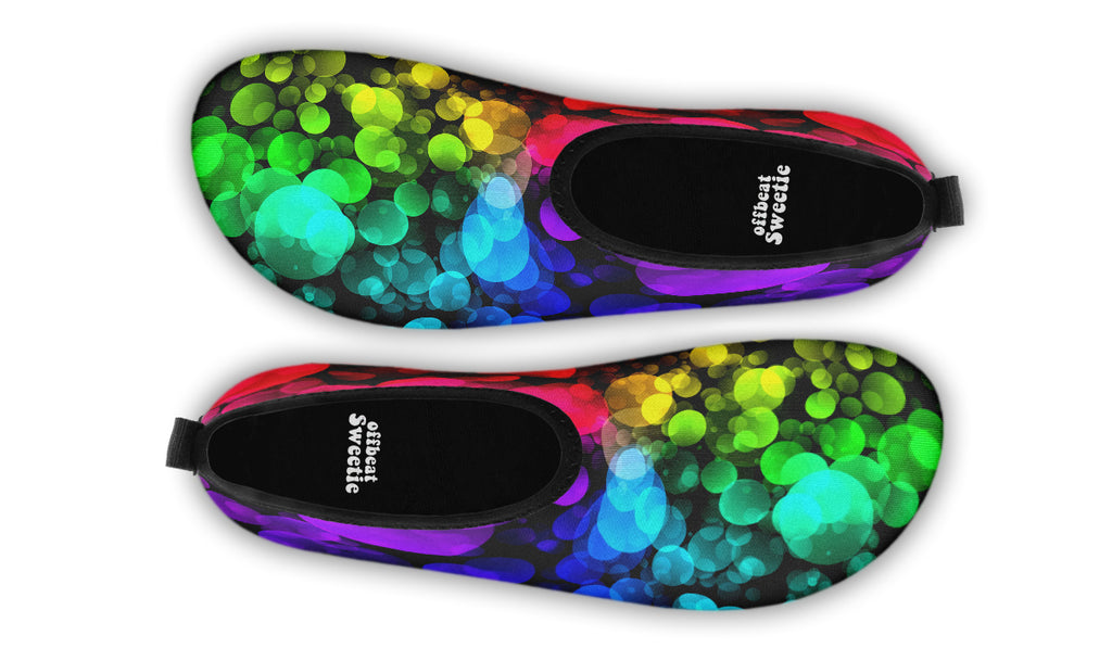 Rainbow Bubbles Water Shoes - Offbeat Sweetie