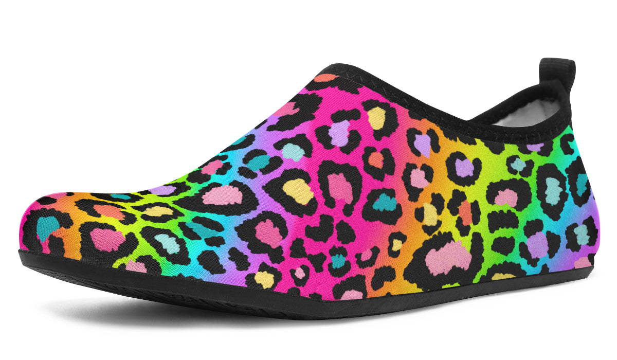 Rainbow Leopard Water Shoes - Offbeat Sweetie
