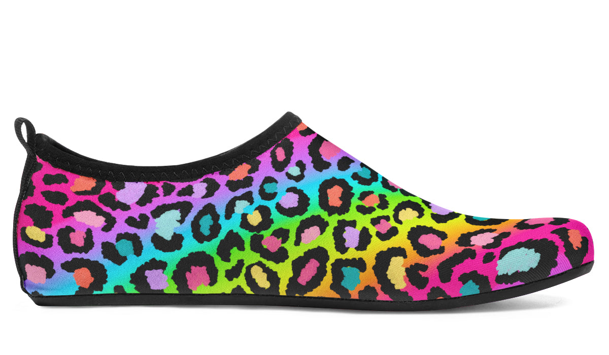 Rainbow Leopard Water Shoes - Offbeat Sweetie