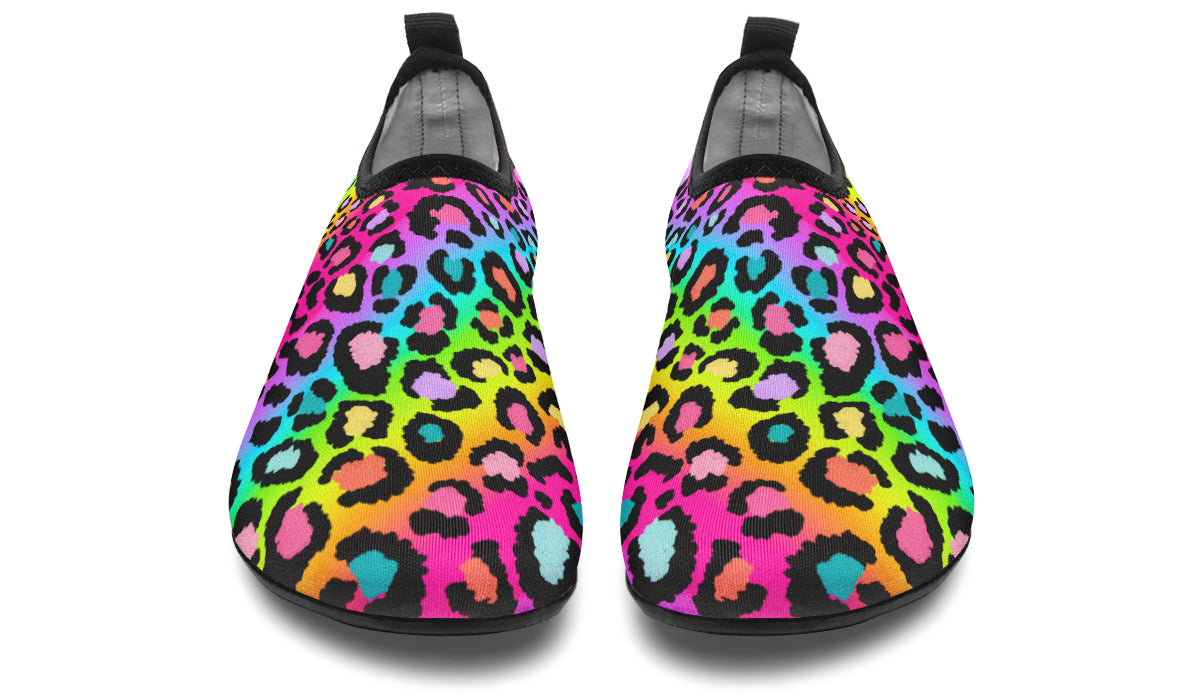 Rainbow Leopard Water Shoes - Offbeat Sweetie