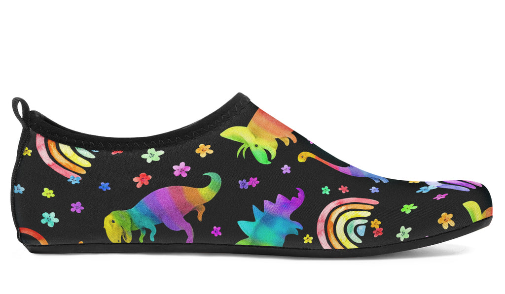 Rainbow Dinos Water Shoes - Offbeat Sweetie