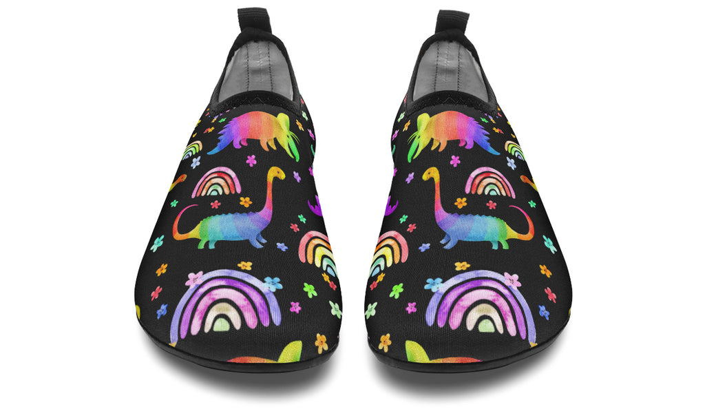 Rainbow Dinos Water Shoes - Offbeat Sweetie