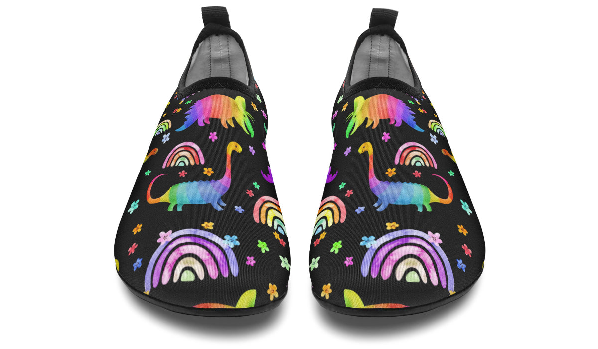 Rainbow Dinos Water Shoes - Offbeat Sweetie