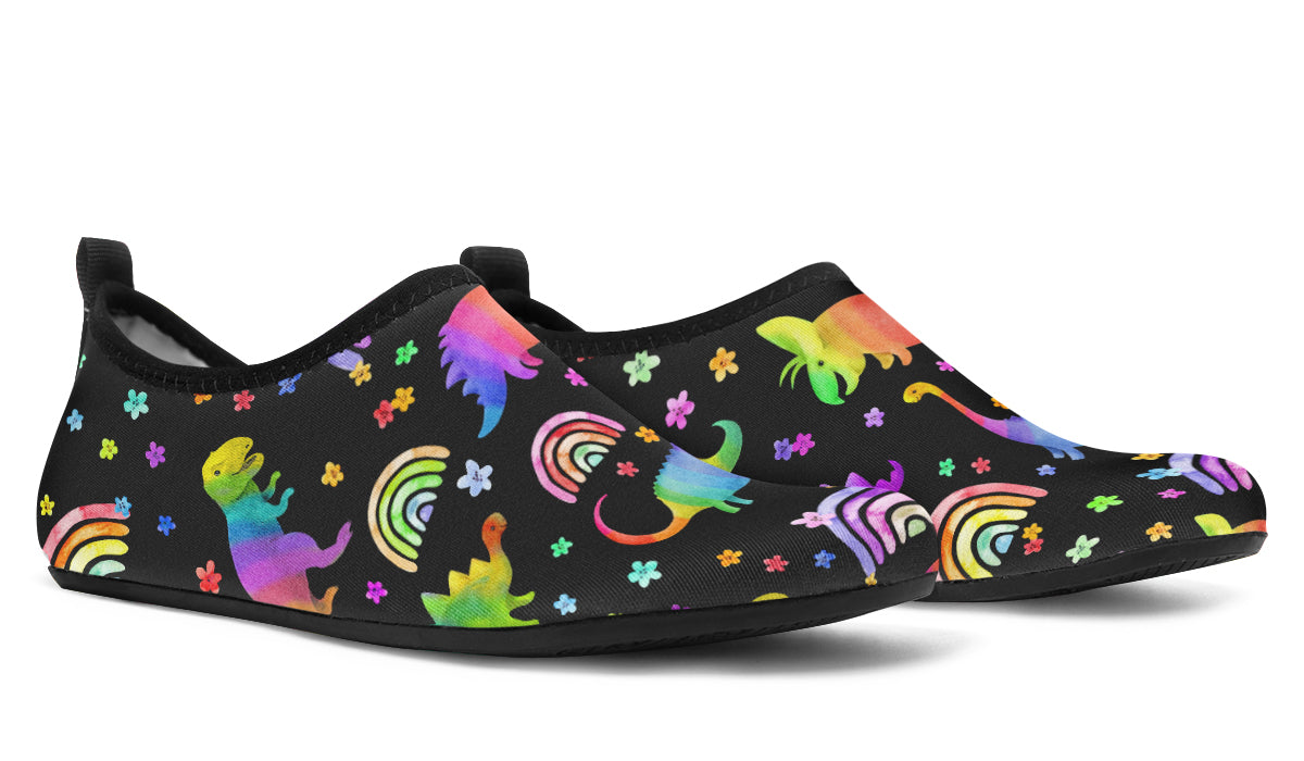 Rainbow Dinos Water Shoes - Offbeat Sweetie