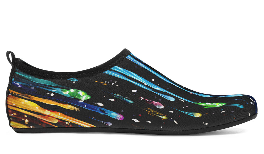 Rainbow Drips Water Shoes - Offbeat Sweetie