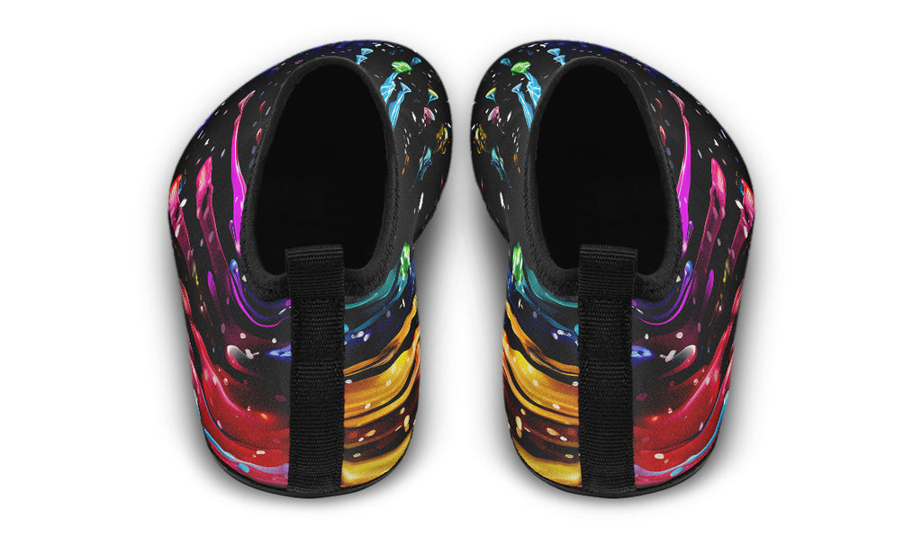 Rainbow Drips Water Shoes - Offbeat Sweetie