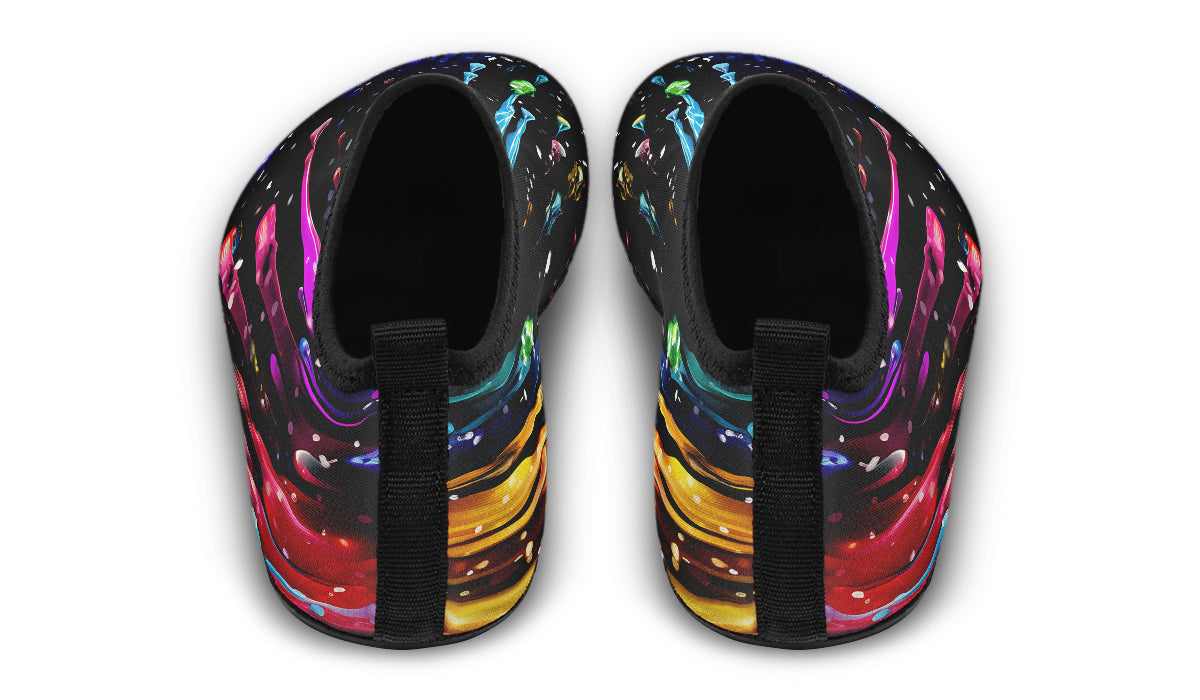 Rainbow Drips Water Shoes - Offbeat Sweetie