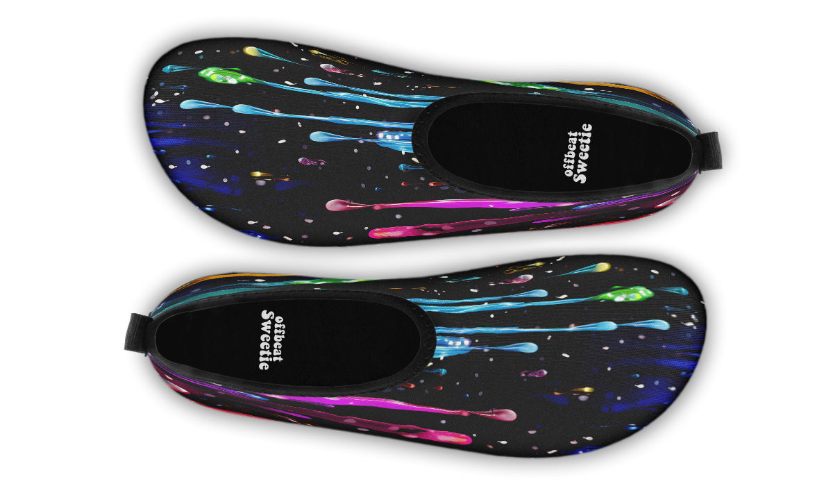 Rainbow Drips Water Shoes - Offbeat Sweetie
