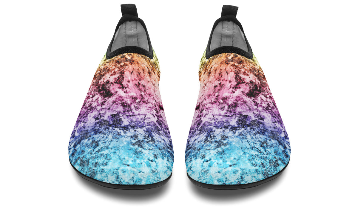 Rainbow Grunge Water Shoes - Offbeat Sweetie
