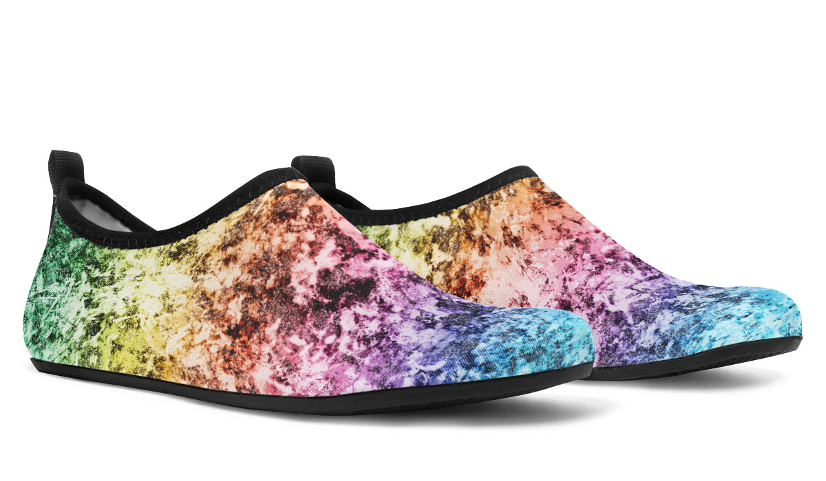 Rainbow Grunge Water Shoes - Offbeat Sweetie