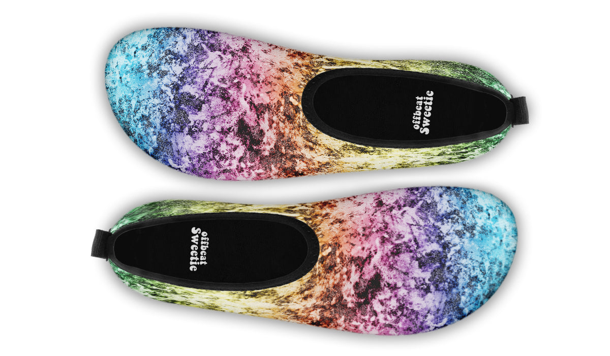 Rainbow Grunge Water Shoes - Offbeat Sweetie