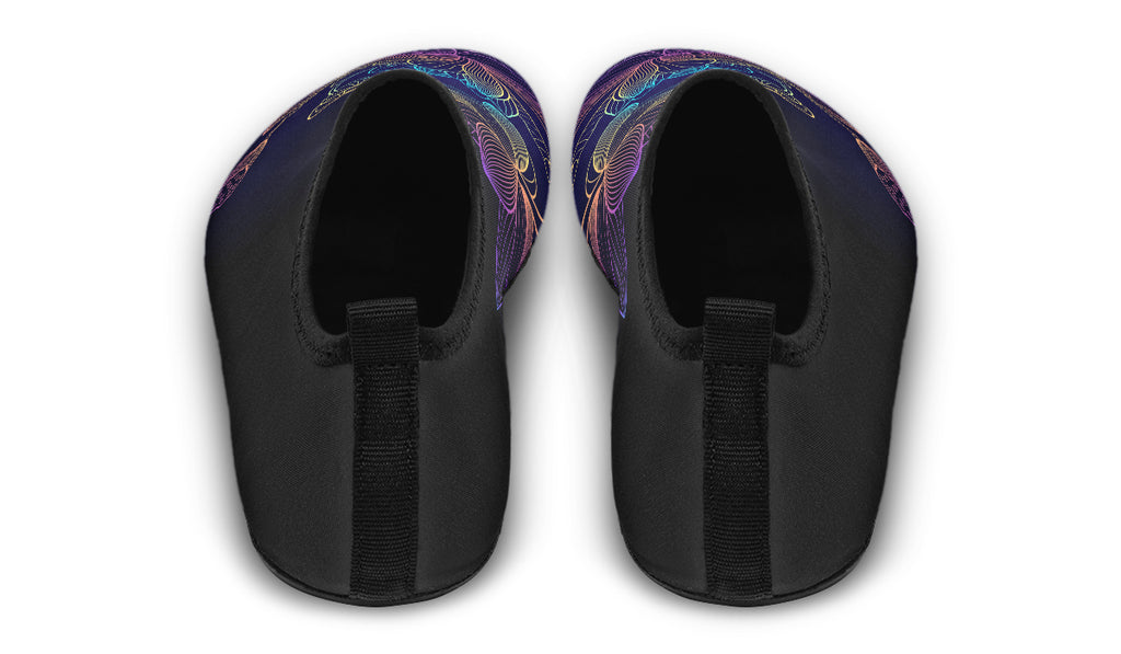 Rainbow Lotus Flowers Water Shoes - Offbeat Sweetie