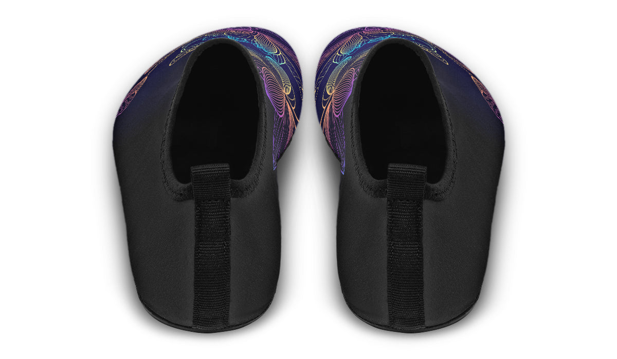 Rainbow Lotus Flowers Water Shoes - Offbeat Sweetie