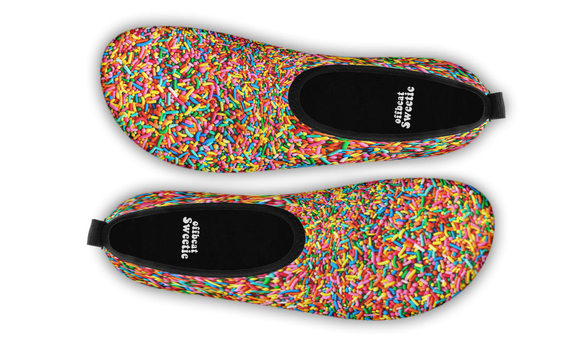 Rainbow Sprinkles Water Shoes - Offbeat Sweetie