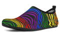 Rainbow Zebra Water Shoes - Offbeat Sweetie