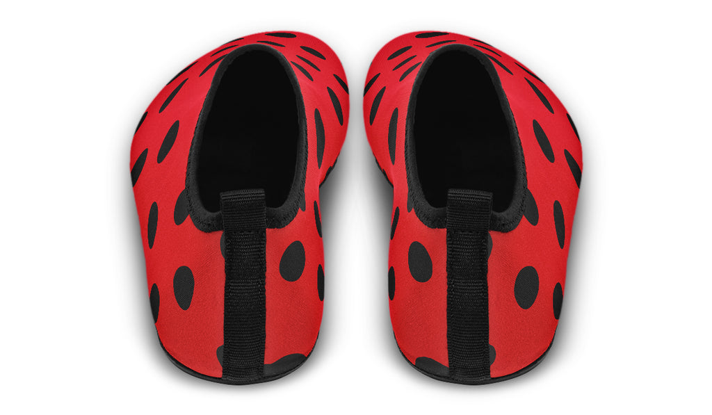 Red And Black Polka Dot Water Shoes